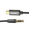 USB-C to 3.5mm mini jack audio cable Baseus Yiven 1.2m (black)
