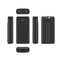 Gembird PB20-PD20-LCD-01 Fast charging power bank with integrated cables, 20W, 20000 mAh, black