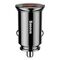 Car charger Baseus Circular 2xUSB QC3.0 5A 30W (black)