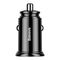 Car charger Baseus Circular 2xUSB QC3.0 5A 30W (black)