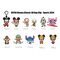 DISNEY SPORTS - Series 55 - 3D Foam Bag Clip (Display 24 Pcs)