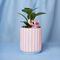ANGEL - Planter with a Angel 3D Stitch + Faux Plant