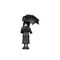 WEDNESDAY - Wednesday Addams with umbrella - Figure Minix 12cm