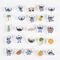 STITCH - Summer - Pack of 25 Erasers