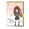 HARRY POTTER - Hermione - Greeting card with Pin