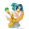 URUSEI YATSURA - Lum & Ten - Statue 1/7 20cm