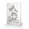 DISNEY - Printing on wood 40X59 - Mickey Mouse Black / White