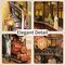 BOOK NOOK KIT - DIY- The steam age - 164pcs + LED Light