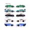 RIDE COOL - Porsche - Pack of 5 Miniature Cars - 1:64