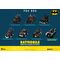 DC - Batman series Batmobile Pull Back Car - Set 6 Fig. Blind Box 5cm
