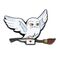 HARRY POTTER - Hedwig - Metal Magnet 7cm