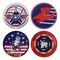 TOP GUN - 4 Embossed Metal Coasters