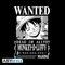 ONE PIECE - T-Shirt Wanted Luffy Unisex Black (XS)