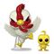 ROOSTER FIGHTER - POP & Buddy N° 2164 - Kaiji & Piyoko
