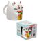 MANEKI-NERO - White - Mug 17oz + 3D Lid