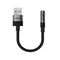 Acefast J13 USB-A to 3.5mm mini jack adapter - black