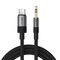 Acefast J11 USB-C to 3.5mm mini jack cable 1m - black