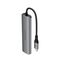 Acefast J18 USB Hub USB-C 6-in-1 HDMI 4K 60Hz PD90W Docking Station - Gray