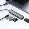 Acefast J18 USB Hub USB-C 6-in-1 HDMI 4K 60Hz PD90W Docking Station - Gray