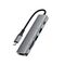 Acefast J18 USB Hub USB-C 6-in-1 HDMI 4K 60Hz PD90W Docking Station - Gray