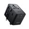 Acefast Z8 GaN 45W Travel Adapter 3x USB-C + 2x USB-A Travel Wall Charger with 2500W AC Socket - Black