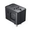 Acefast Z8 GaN 45W Travel Adapter 3x USB-C + 2x USB-A Travel Wall Charger with 2500W AC Socket - Black