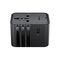 Acefast Z8 GaN 45W Travel Adapter 3x USB-C + 2x USB-A Travel Wall Charger with 2500W AC Socket - Black