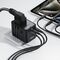Acefast Z8 GaN 45W Travel Adapter 3x USB-C + 2x USB-A Travel Wall Charger with 2500W AC Socket - Black