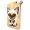 Portfel Magnetyczny Nimmy New Big-Eye Cute Pets 2.0 Cat ze stojakiem na telefon - brązowe