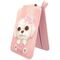 Portfel Magnetyczny Nimmy New Big-Eye Cute Pets 2.0 Dog ze stojakiem na telefon - różowy