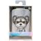 Portfel Magnetyczny Nimmy New Big-Eye Cute Pets 2.0 Dog ze stojakiem na telefon - szary