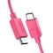 Kabel Spigen Essential EB6015CC USB-C 60W 100 cm - różowy