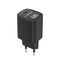 Gembird TA-UC-1C-PD60LCD-01-BK 60W USB Type-C fast charger, LCD, black