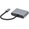 iBox IUHCHDVGA USB Type-C Hub 4-in-1 USB 3.0 + PD 100W + HDMI 4K 30Hz + VGA Full HD