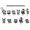 Skelanimals 3D PVC Bag Clips Series 1 Blind Bag Display (24)