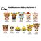 Rilakkuma 3D PVC Bag Clips Series 1 Blind Bag Display (24)
