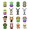 Shrek Fun! Fun! Mini Figures Wave 01 Blind Box Display (9)