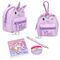 Ylvi - Stationery Backpack Unicorn - Pink and Purple - Mini / Toys