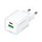 Wozinsky WWC-35W GaN USB-A + USB-C Wall Charger - White