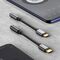 Baseus L54 mobile phone cable Black, Grey USB C 3.5mm