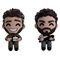 Scott the Woz Vinyl Figures Jeb Jab & Rex Mohs Monitor Buddiez 6 cm
