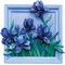 MAGNET DIY - Lilac Irises - Resin DIY 3D Painting Magnet