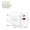 Ładowarka sieciowa Tech-Protect NCA65W-GAN 2-Porty PD 65W / QC3.0 2 - biała