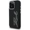 Karl Lagerfeld FW Grained Signature Logo iPhone 16 Pro Case - Black
