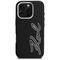 Karl Lagerfeld FW Grained Signature Logo Case for iPhone 16 Pro Max - Black