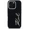 Karl Lagerfeld FW Jeans Signature Logo iPhone 16 Pro Case - Black