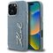 Karl Lagerfeld FW Jeans Signature Logo iPhone 16 Pro Case - Blue
