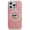 Karl Lagerfeld IML Choupette Head Logo MagSafe Case for iPhone 16 Pro - Pink