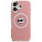 Karl Lagerfeld IML Choupette Head Logo MagSafe iPhone 16 Case - Pink