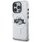 Karl Lagerfeld IML Choupette Sketch Logo MagSafe Case for iPhone 16 Pro - Clear